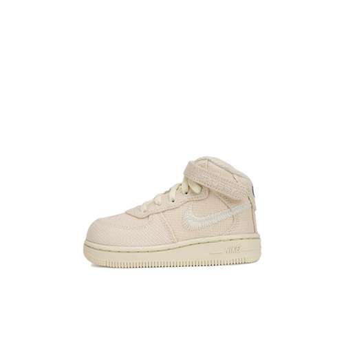 Nike Air Force 1 Классический противоскользящий амортизирующий MID топ обувь для малышей из льна для младенцев и малышей