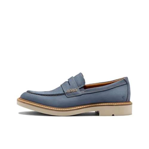 Ecco Artificial Suede Loafers 4CM Men's Blue Ecco Искусственная замша Лоферы 4CM Мужской Синий