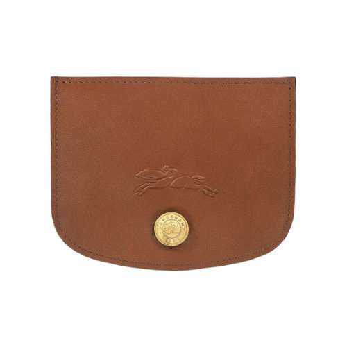 LONGCHAMP Épure Телячья кожа Держатель для карт Женский Коньяк Бренди