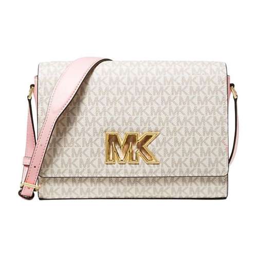 MICHAEL KORS MIMI Искусственная кожа Сумка через плечо Средняя Женская Ванильный белый и Розовый