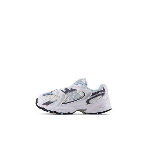 New Balance NB 530 MR530 Устойчивая к истиранию Низкая Обувь для малышей Белый Серый Для младенцев и малышей