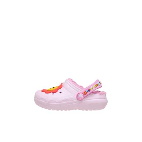 Crocs Classic Lined Низкие Туфли Малыша Розовые для Младенцев и Малышей