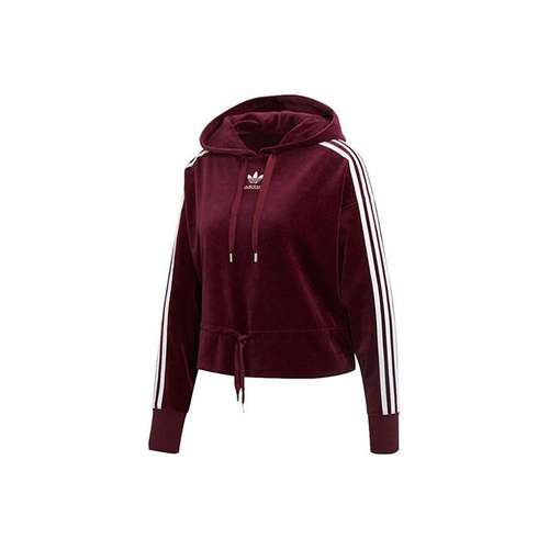 Adidas Originals Худи-ханьфу платье Женское Темно-красно-фиолетовый