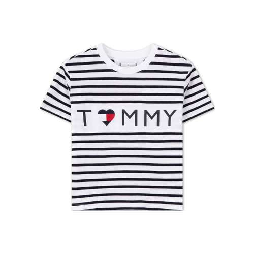 Tommy Hilfiger T-рубашка черно-белые полосы для детей