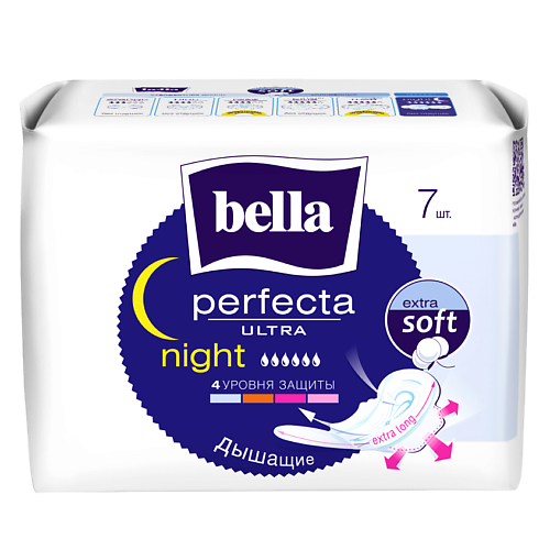 BELLA Прокладки ультратонкие Perfecta Ultra Night extra soft