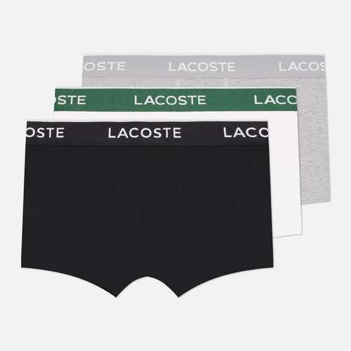 Комплект мужских трусов Lacoste Underwear Trunks 3-Pack