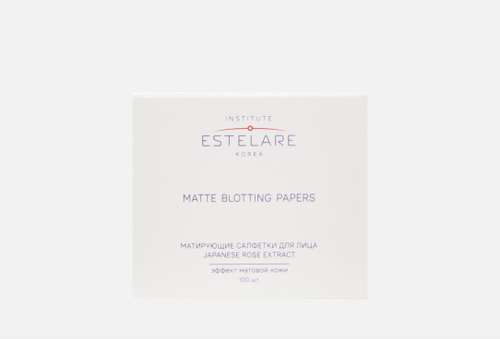 Матирующие салфетки для лица в футляре | Institute Estelare | JAPANESE ROSE EXTRACT