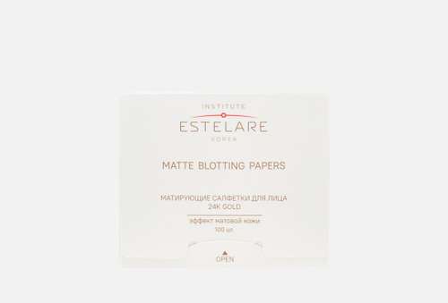 Матирующие салфетки для лица | Institute Estelare | 24K GOLD
