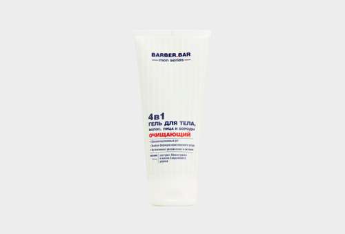Гель для тела, волос, лица и бороды 4в1 | BARBER BAR | Cleansing
