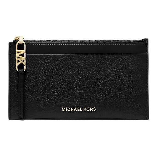 MICHAEL KORS Empire Личи Крупнозернистая текстура Кожа Картхолдер Большой Женский Черный