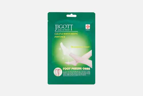 Маска-носки с эффектом пилинга для ног | Jigott | CLEAN & MOISTURIZING FOOT PACK