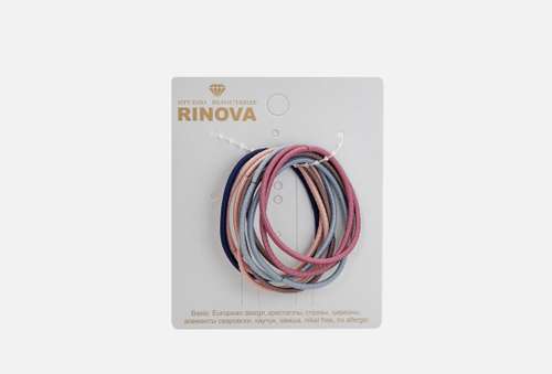 Резинки для волос, 10 шт. | RINOVA | разноцветный