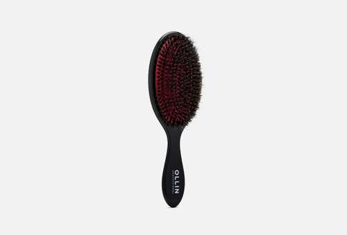 Щётка массажная с комбинированной щетиной для волос | Ollin Professional | Elegant massage brush mixed bristles, large