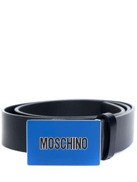 Ремень кожаный, MOSCHINO, 95384/0053/11