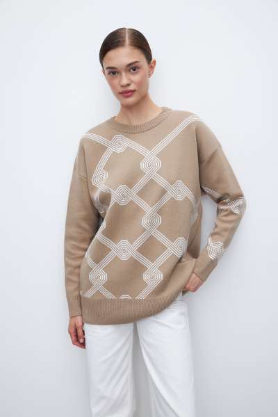 Свитер из хлопка pattern CHARMSTORE