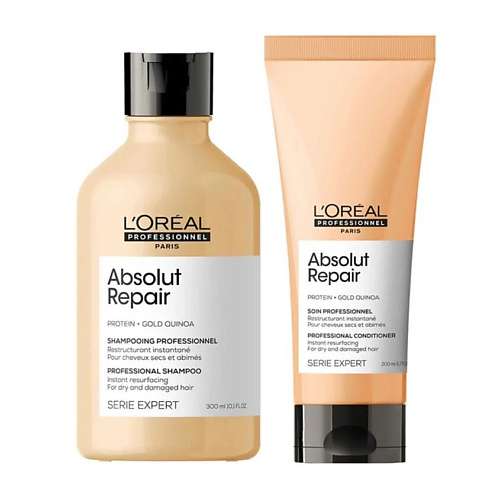 L'OREAL PROFESSIONNEL Набор средств для волос Absolut Repair: шампунь +кондиционер
