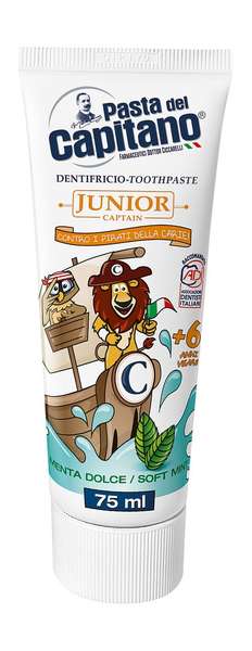 Pasta del Capitano Captain Junior Toothpaste Soft Mint