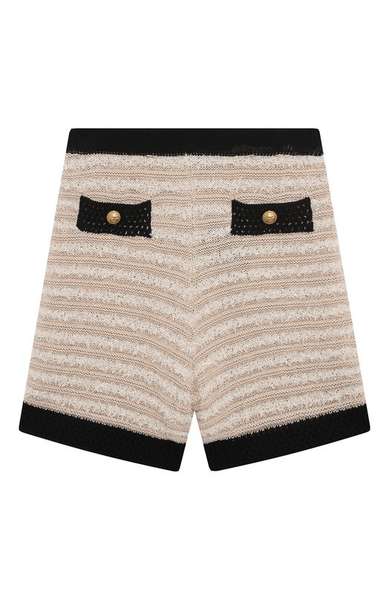 Детское: Шорты из хлопка и вискозы Balmain
