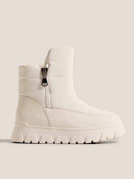 Женские дутики TENDANCE (прорезиненный текстиль waterproof/иск. кожа)