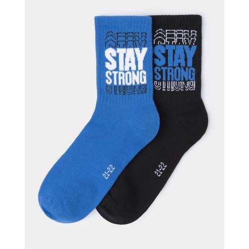 Носки 2 пары для мальчиков:Чёрный:19-20