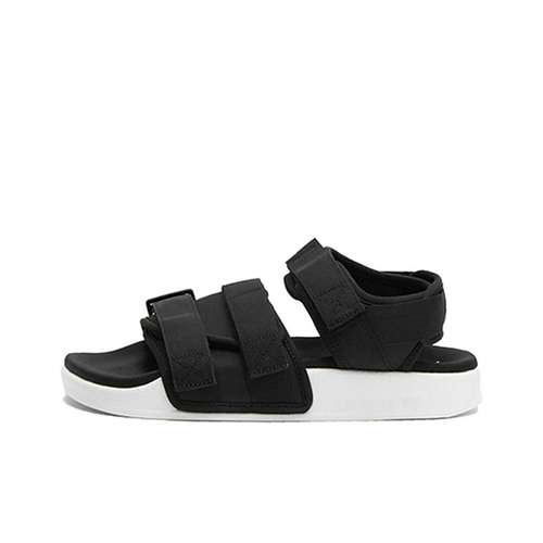 adidas Adilette Пляжные Спортивные Сандалии Женские Черно-Белые