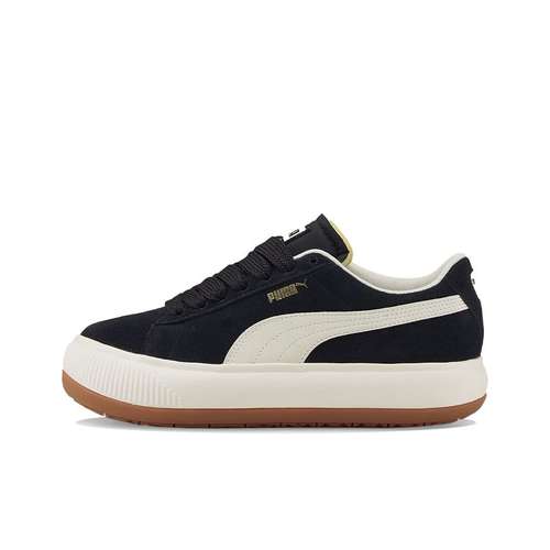 PUMA SUEDE MAYU Low-Top Скейтборд Кроссовки Женские Черно-Белые