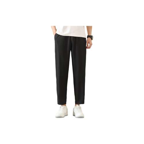JEANSWEST Брюки прямой посадки длина на щиколотку тонкие однотонные эластичные из ледяного шелка повседневные летние
