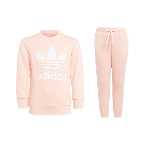 Adidas Originals Повседневная спортивная одежда Туманный коралловый порошок белый для детей 3-7 лет