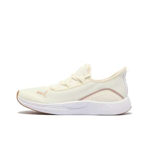 PUMA Противоскользящие и Дышащие Низкие Беговые Кроссовки Женские Розовые Золотые