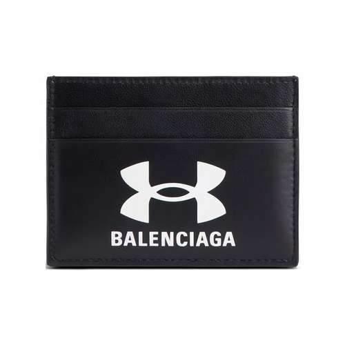 Balenciaga Under Armour Коллаборация Овечья кожа Держатель для карт Мужской Черный