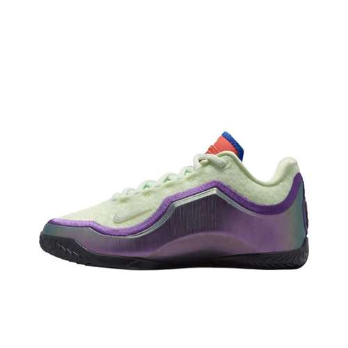 Nike Lebron 23 Low Топ Детские Баскетбольные Кроссовки Лаймово-Зеленый Фиолетовый Детский