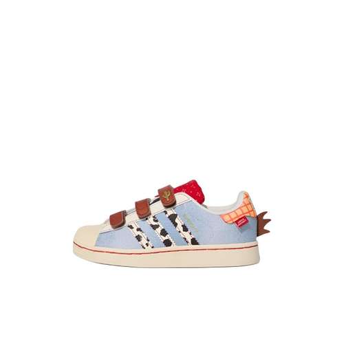 Adidas x Disney Superstar 2 Low Топ Детские Скейтбординги Синий Детские Возраст 3-7 Лет