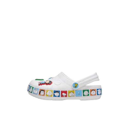 Crocs X PEANUTS Crocband Сабо из резины детские белые