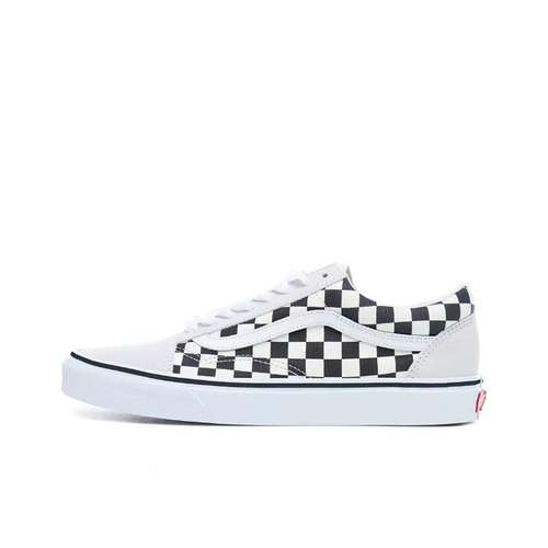 Vans Old Skool Low Топ Скейтборд Кроссовки Унисекс Черный Белый