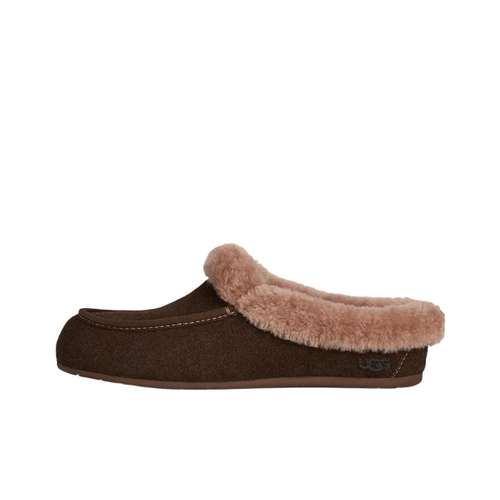 UGG ANSLEY Модные мюли с флисовой подкладкой резиновая подошва устойчивые к истиранию домашние тапочки для женщин