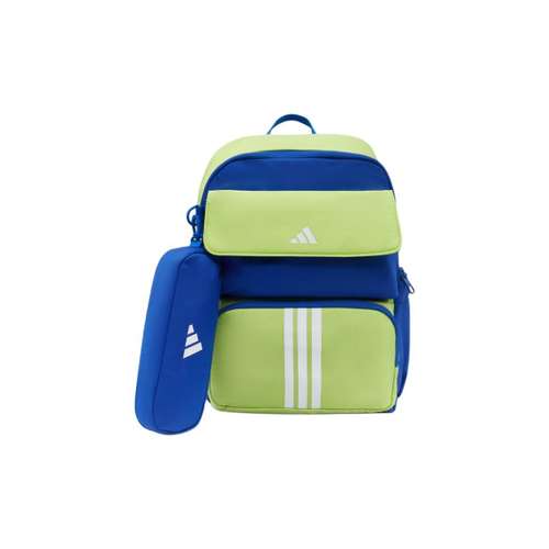 Adidas Ткань Рюкзак Детский Зеленый и Синий