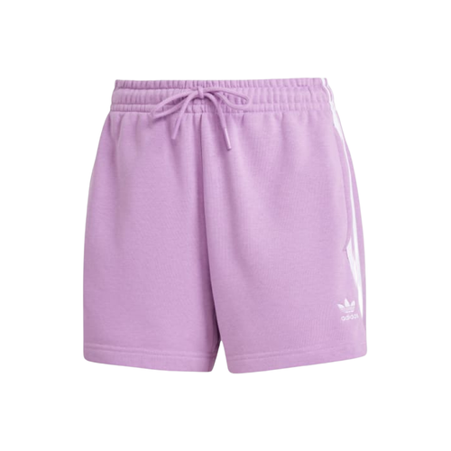 Adidas Originals 3 Stripes French Terry Шорты Повседневные Шорты Женские Б у Фиолетовый