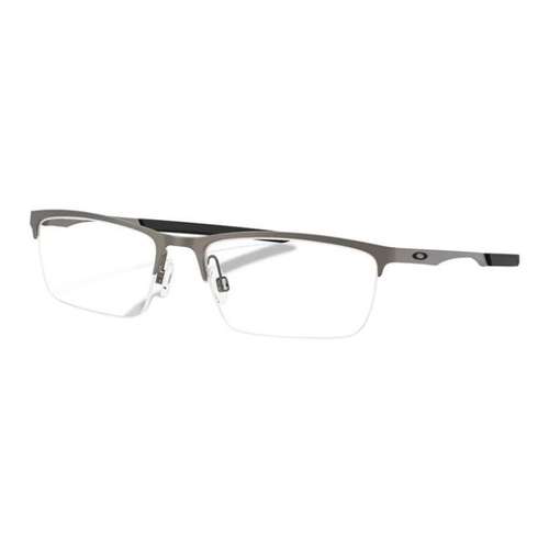 Oakley Спортивные повседневные очки с металлическим прямым прямоугольным дизайном диоптриями унисекс матовый медный цвет
