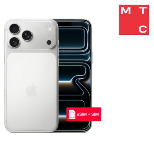 Смартфон, Apple, iPhone 17 Pro 1 Тб eSIM + SIM Silver