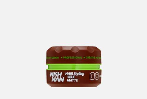 Воск для укладки волос | NISHMAN | HAIR STYLING MATTE LOOKING WAX 08