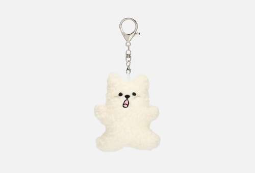 Брелок | Dailylike | Fried bear toy 02 White