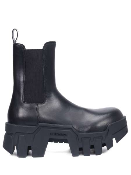 Ботинки кожаные Bulldozer, BALENCIAGA, 693963 WBCQ0 1000