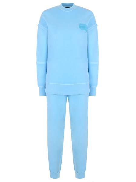 Костюм хлопковый, KARL LAGERFELD, 231W1817/231W1051/632