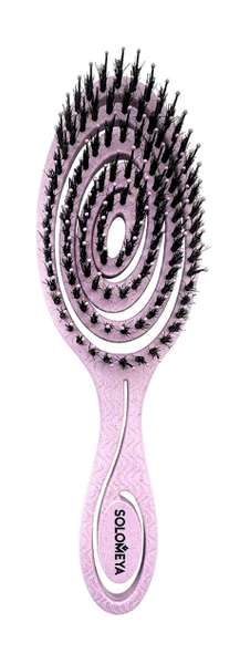 Solomeya Detangling Bio Hair Brush Lilac