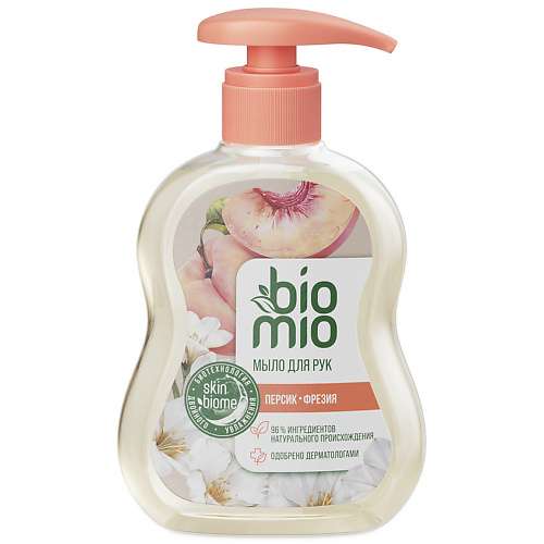 BIO MIO Натуральное жидкое мыло с маслом персика Superfood Aromatherapy