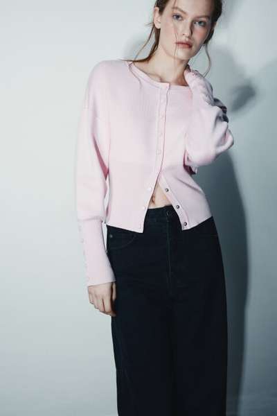 Кардиган вязаный на кнопках