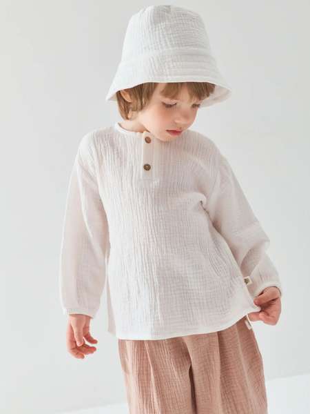 Рубашка муслиновая "Сахар" 0+