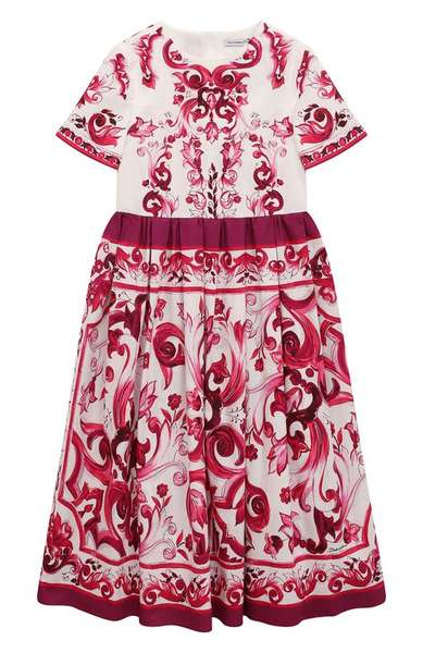 Детское: Хлопковое платье Dolce & Gabbana