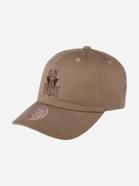 Бейсболка MITCHELL NESS HLUX5181-MBUYYPPPBROW Milwaukee Bucks NBA
