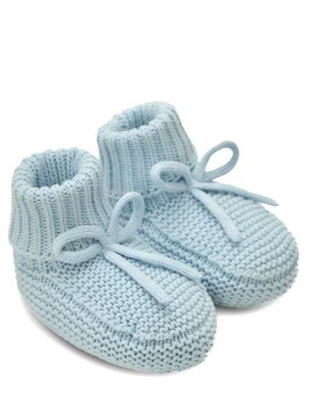 Пинетки вязаные, MOTHERBEAR, 1G21KNSKS001-LBLUE